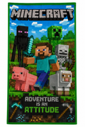 Minecraft Adventure Bath Towel