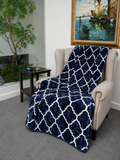Navy Trellis