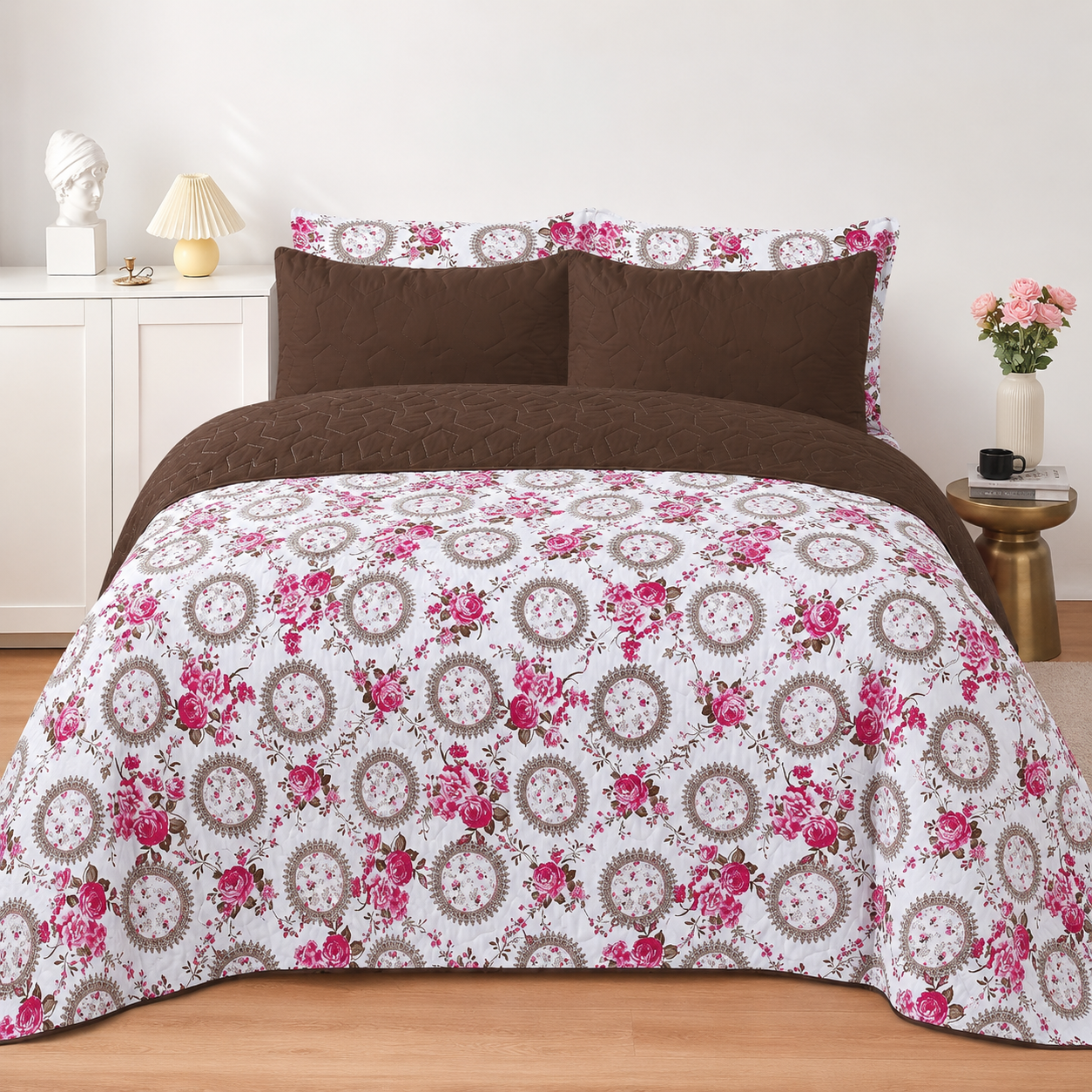 Royal Blossom 6 Pcs Bedspread Set