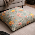 Floral floor cushion