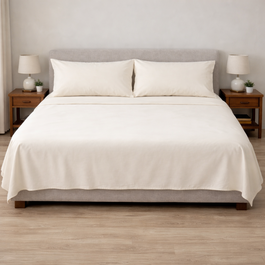 Serene Solid Bed Sheet Set
