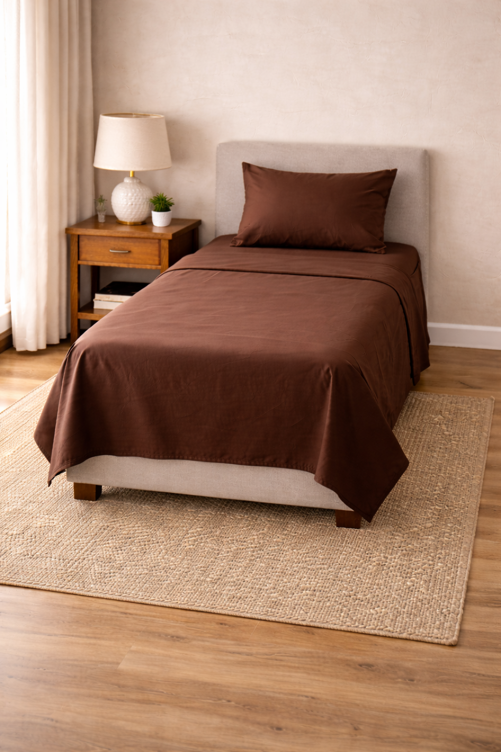 Serene Solid Bed Sheet Set