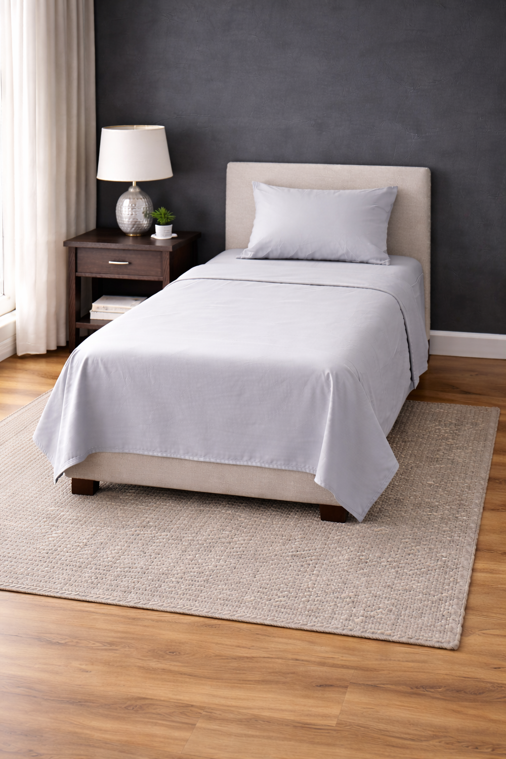 Serene Solid Bed Sheet Set