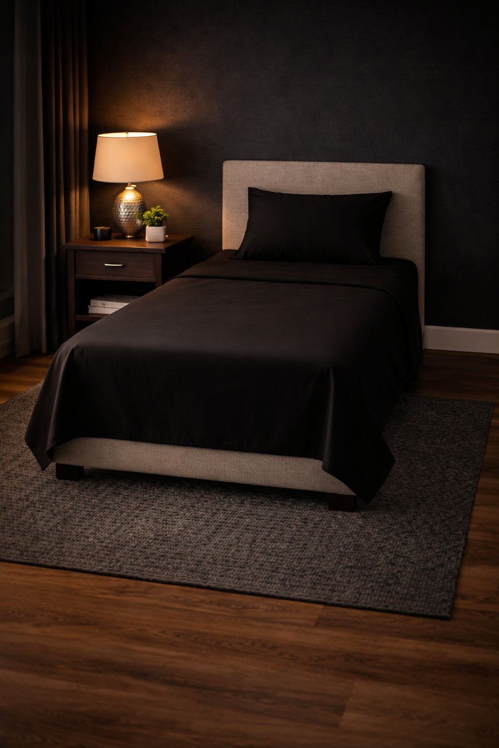 Serene Solid Bed Sheet Set