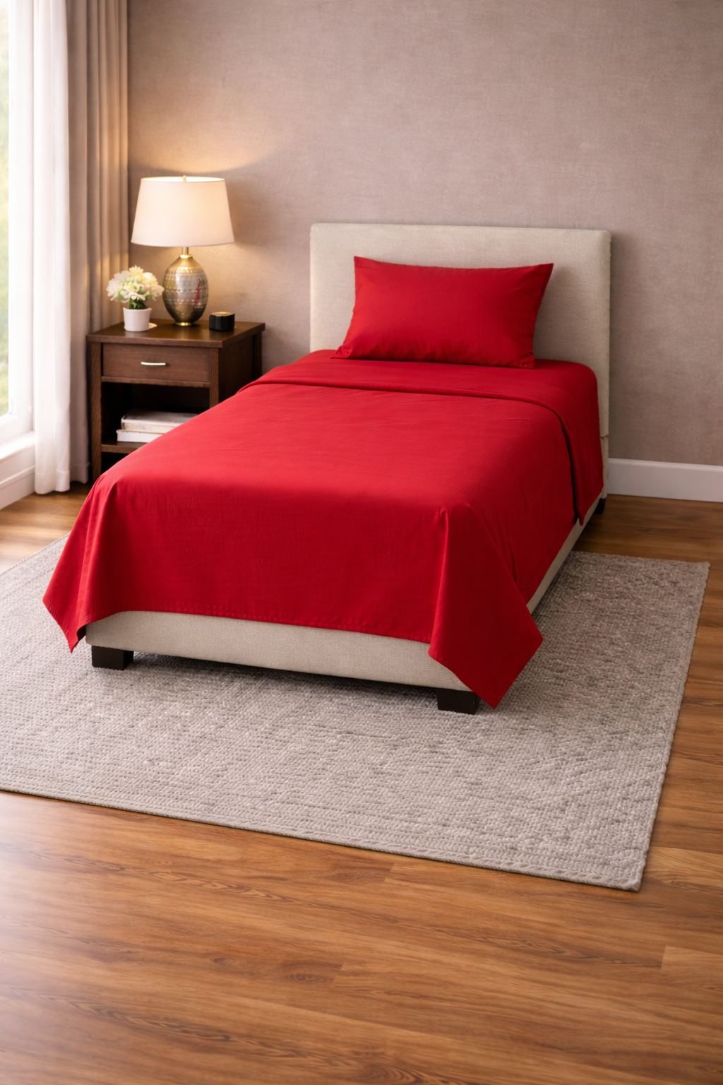 Serene Solid Bed Sheet Set