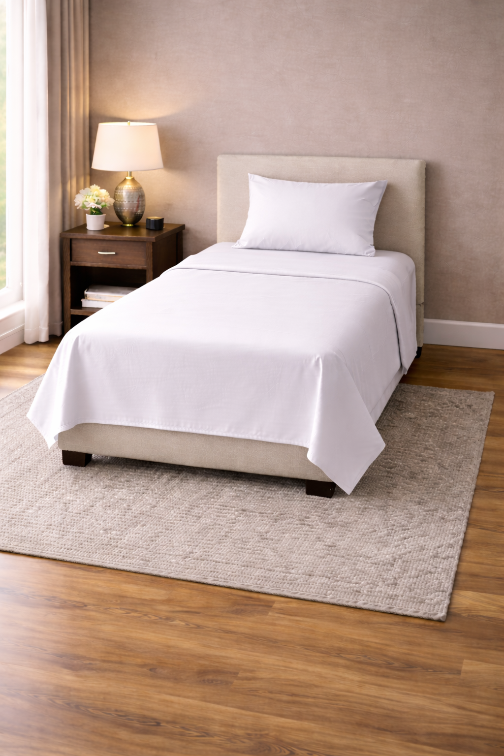 Serene Solid Bed Sheet Set