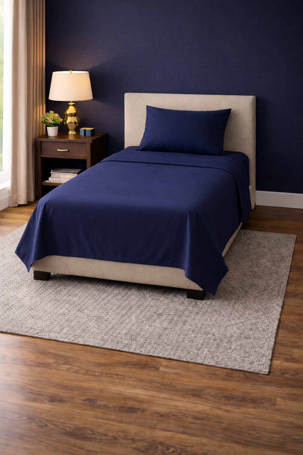 Serene Solid Bed Sheet Set