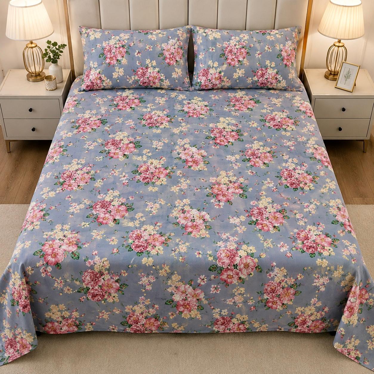 Dusty Blue Floral