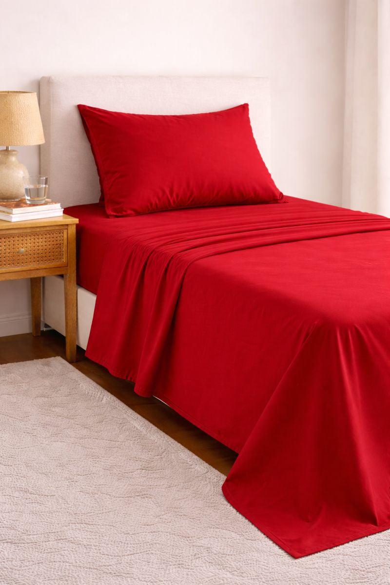 Red Plain Sheet